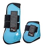 Zum Schutz vor Verletzungen HKM 4er Set Pferdeausstattung aqua/schwarz One Size Vollblut/Warmblut