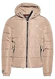 Hooded Sportpuff-Jacke, Superdry, Fossil Braun, XL für Herren