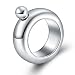 Fashion Bracelet Flask Creative Hidden Stainless Steel Wine Bangle with Funnel (Silver)