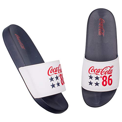 Sandália Coca-Cola, Slide Stars 86, Marinho/Branco, Masculino, 38