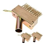 Toyvian 3 Stück Teiliges Garten Drahtbürsten mit Langem Griff Extra Harte Kupferdrahtborsten zur...