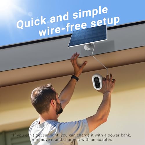 LaView 2K Wireless Solar Security Cameras for Home: Rechargeable, Color Night Vision, AI Detection, and 2-Way Talk