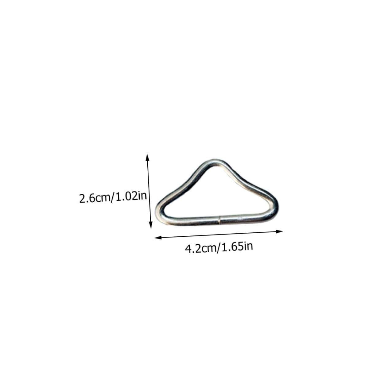 Toddmomy 30Pcs Triangle Ring Buckles for Trampolines Heavy Duty Replacement Parts and Durable for Outdoor Activities and Trampoline Repairs