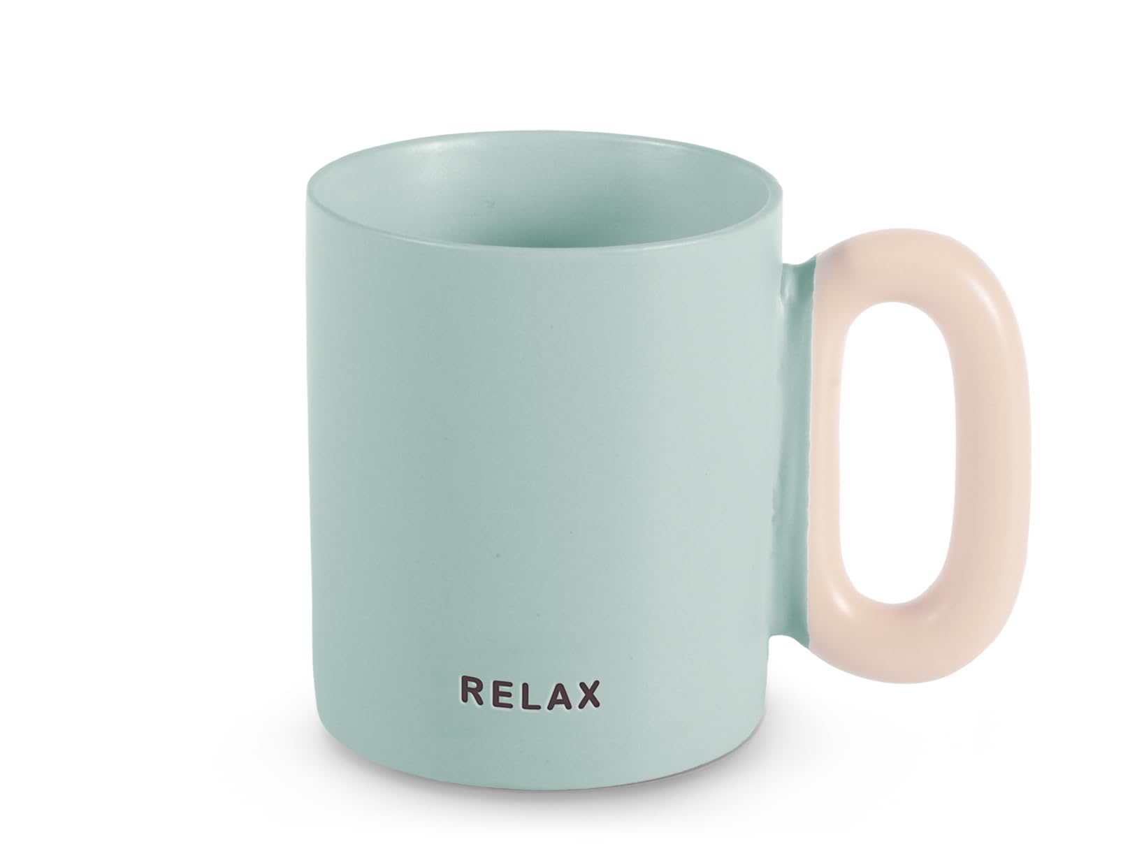 H&H Set 12 Mug Pastel Glow – Tazze New Bone China 360 ml – 12 Colori Pastello con Parole Motivazionali – Lavabili in Lavastoviglie e Uso Microonde – Colori Opachi