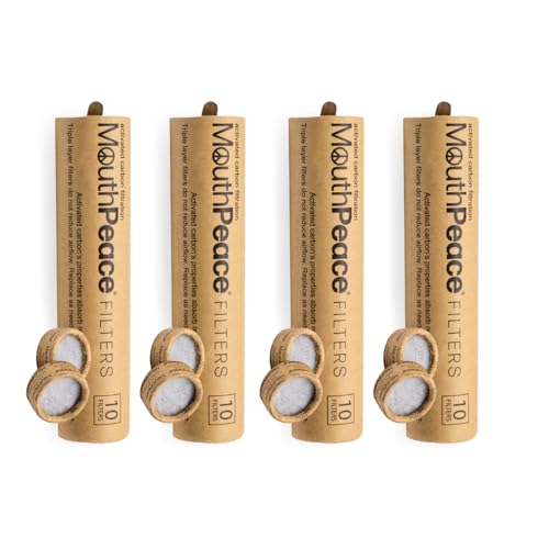 Moose Labs Replacement Activated Charcoal Filters 40ct - Universal Fit for Silicone Mouthpieces