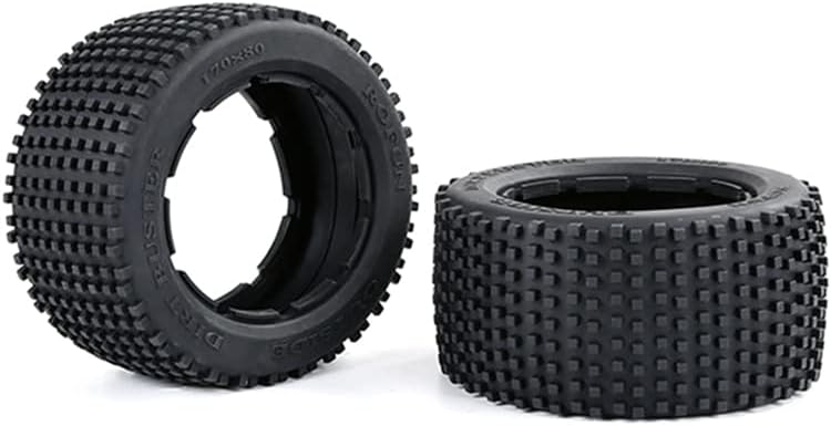 Off-Road Rear Tyres Thicken Skin Set for 1/5 HPI ROFUN BAHA ROVAN KM Baja 5B Truck Spare Toys Parts - (Color: Light Yellow)