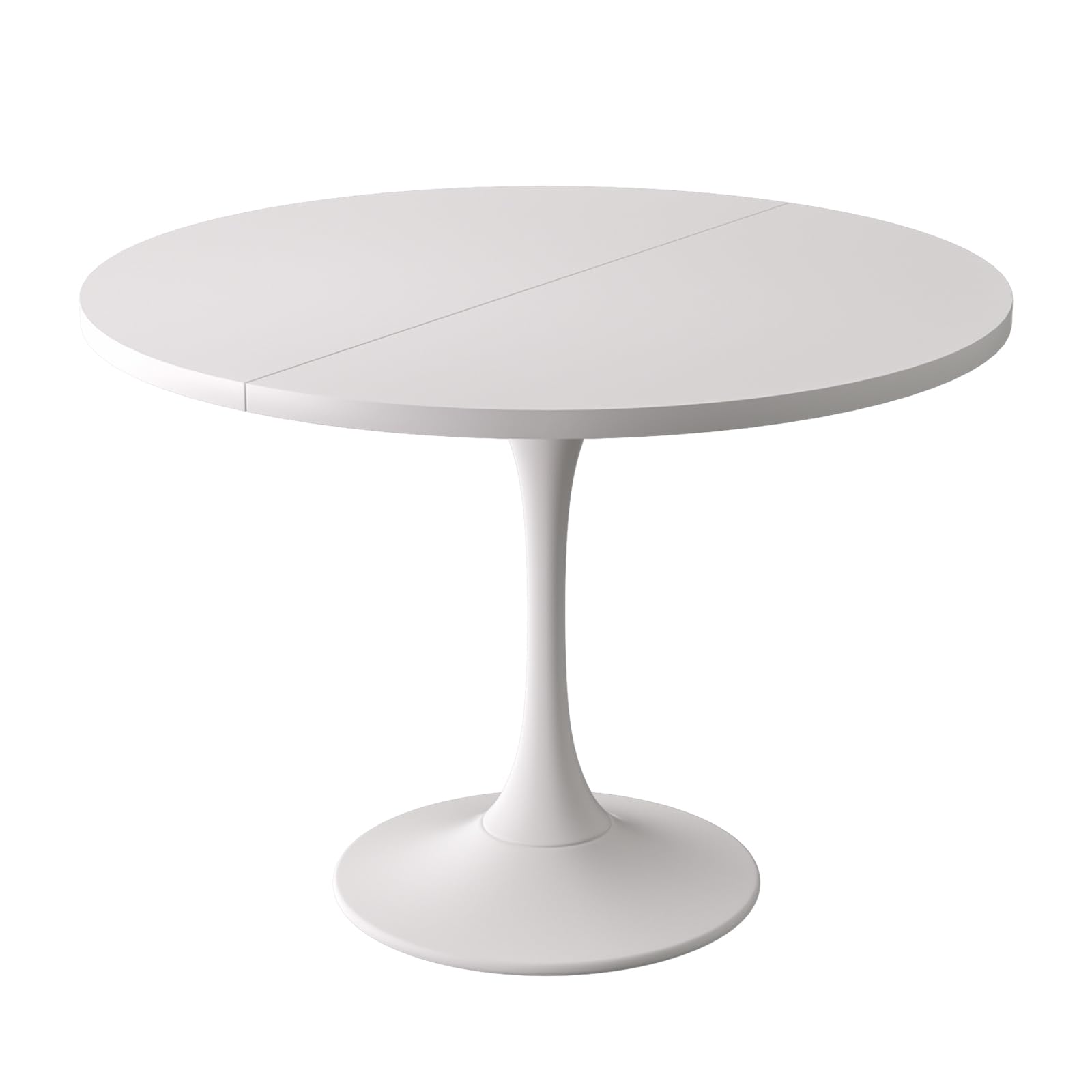 Ausziehbarer Esstisch, Ø 90 cm / 130 × 90 cm, Höhe 75 cm,