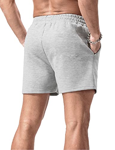 Homme Shorts de Sport athlétisme Bodybuilding Shorts Poche 5“ Coton – Image 3