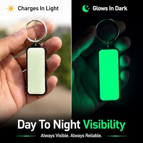 Image of Mi Glow Store Glow in Dark Keychain for Bike Men | Gift for Man | Bike Accessories | Charges in Light Glows in Dark | Key chain for Bike