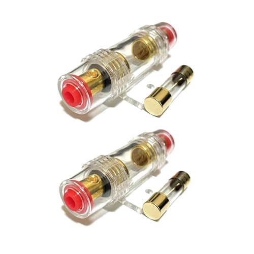 2 Stück AGU Inline Sicherungshalter 60A 12V-48V DC mit 60A AGU Sicherungen für Auto Audio Alarm Verstärker Kompressoren 2 Stück AGU Inline Sicherungshalter 60A 12V-48V DC mit 60A AGU Sicherungen für Auto Audio Alarm Verstärker Kompressoren