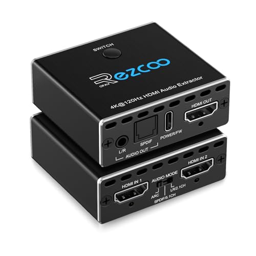 HDMI 2.1 Audio Extractor 4K 120Hz VRR ALLM HDCP2.3 HDR10