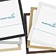 PHOTOLINI Bilderrahmen A4 Weiss Holz MDF, 3er Set DIN A4 Bilderrahmen 21x30 weiß, Rahmen 21x30 mit Acrylglas, picture frame zum Aufhängen & Aufstellen, Rahmen 30x21 mit Zubehör für Fotos & Poster