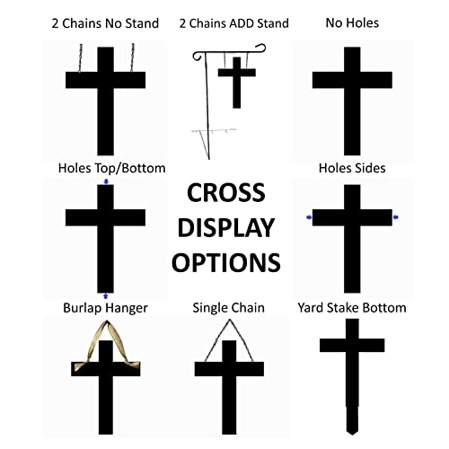 Cross With Angel Wings Wall Decor - Baby Funeral Gift - Loss of Father or Mother Sympathy Gifts - Personalized Metal ACM Cross Sign - Angel Wing Memorial Custom