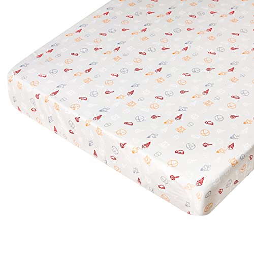 Image of JISEN 3 Piece Crib Bedding Set Crib Quilt Crib Sheet Pillowcase - Soft Microfiber Printed Nursery Set for Baby Boys or Girls Zoo Party