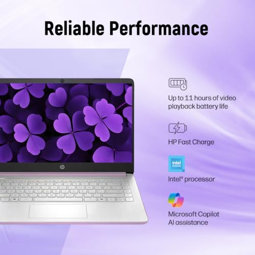 Image of HP 14 inch Laptop, Intel Processor N150, 4GB RAM 384GB Storage(UFS+SD Card)