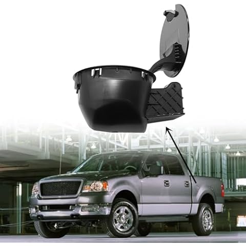 FZJDSD 4L3Z9927936BA 02FSF1201ABK 924801 Fuel Filler Gas Cap Door Lid Housing Door Cap kit Compatible with Ford F-150 2004-2008 Compatible with Lincoln Mark LT 2006 2007 2008 Gas Tank Cap Door Hinge Cover