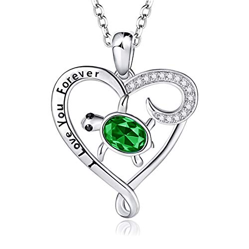 Sea Turtle Necklace & Earrings Set for Women & Girls - AONED