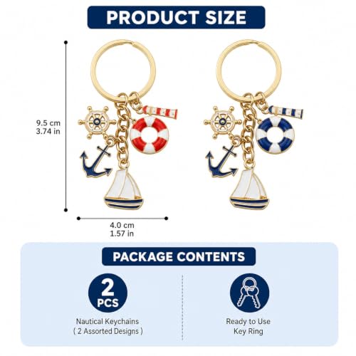 Image of 6 PCS Aesthetic Keychain, Cute Butterfly Bag Charms for Girls, Alloy Metal Key Chain Set with Six Pieces