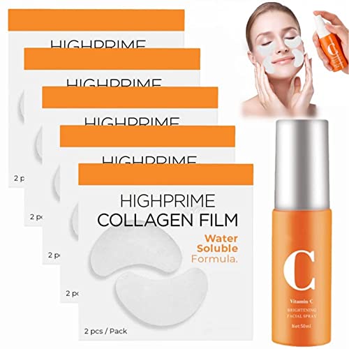 2023 New Highprime Collagen Film And Mist Kit,Dermanc Korea Highprime Collagen Soluble Film,High Prime Collagen Film And Mist (1 Bottle + 10 Tablets) #TOP13