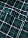 Esenchel Men's Cotton Flannel Sleep Shirt Button Down Pajama Top XL Green Navy