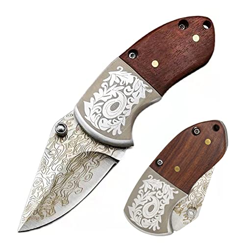 STARDW Damascus Pattern Knife