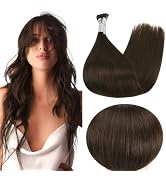 cold fusion hair extensions natural dark brown human hair extensions invisible hair extensions