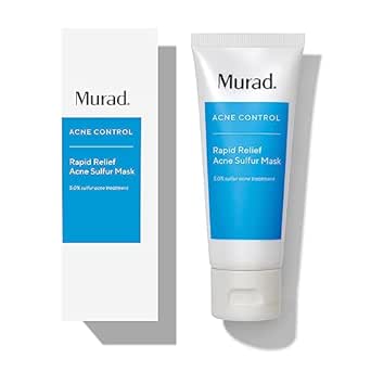 Murad Rapid Relief Acne Sulfur Mask - 5% Sulfur & Salicylic Acid, 2.5 Fl Oz