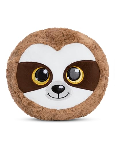 NICI cojín de Peluche GLUBSCHIS Perezoso Heywood 32 x 32 cm - Cojín de Peluche para bebés y niños pequeños, cojín Infantil para niños y niñas - 61368