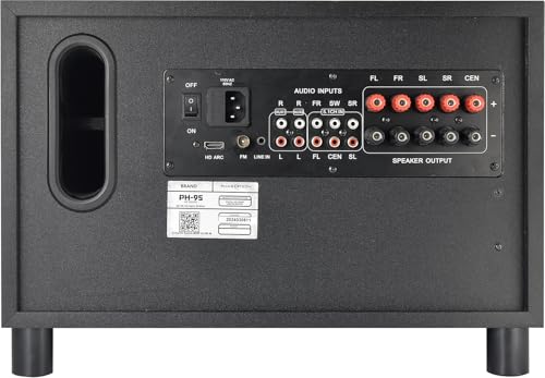 5.1 Channel Home Theater System with 10\" Subwoofer, Bluetooth,5 Speakers, Remote, Radio, RCA- Perfect for Movies, Music, Karaoke - Thumbnail 3