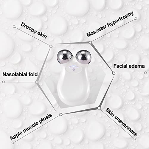 Zciuof Microcurrent Facial Device,Intelligent Face Neck Massager,Usb Mini Microcurrent Face Lift Skin Tightening Rejuvenation Spa For Facial Wrinkle Remover Toning Device #TOP1