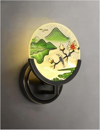 Applique murale miroir en verre craquelé de luxe pour éclairage chic