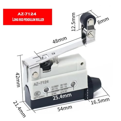 Interrupteur de limitation AZ-7124 à contact argenté 10A