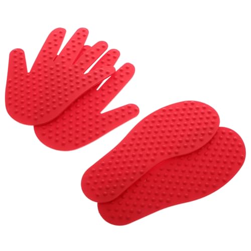 HANABASS Sensoriales Táctiles para Alfombrillas Huellas de Manos y Pies Equipo de Integración Sensorial para Coordinación y Equilibrio Aula