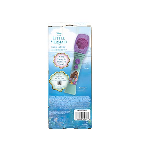Image of Little Mermaid Toy Microphone for Kids, Includes Built-in Music and Lights, Ideal Toddler Toys