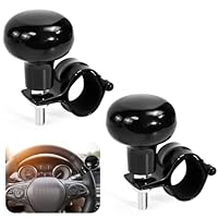 Zuxbolf Lenkradknauf Spinner Universal Lenkknauf Auto Abnehmbar 2 Stück Lenkradknopf Verstellbar Lenkhilfe mit 5cm Kugelkopf für Lenkradtiefe 35-40mm für Traktor Rasenmäher Gabelstapler LKW Boote