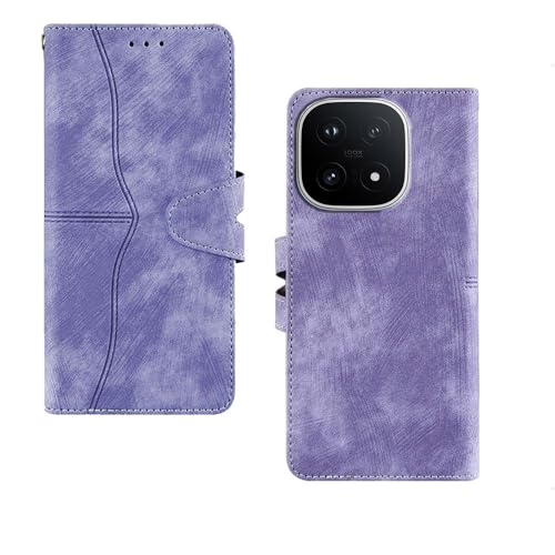 Image of amazon basics iQOO 15 5G Flip Cover | Card Pockets Wallet & Stand | Flip Cover for iQOO 15 5G (Purple)