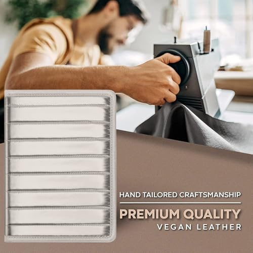 Image of Padfolio /Portfolio Binder, Mini Padfolio Portfolio Binder 5 x 8 Legal Writing Pad, A5 Document Organizer Folder for Men Women,Gold