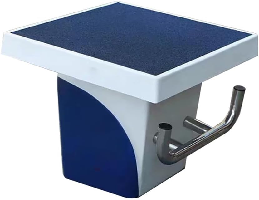 19.7 Inch Diving Platform for Pools, 10° Tilt, Stainless Steel Base & Handles, Professional Diving Equipment for Competitions, Ideal for Swimming Pools & Athletes