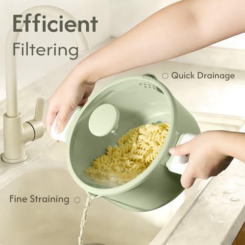 Image of CAROTE Pots and Pans Set Nonstick, Ceramic Cookware Set, Green Cooking Set Kitchen Induction Set with Steamer, PFAS PTFE Free,9 Piece