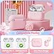 TNSNK Hülle für AirPods Pro 2/1. Gen with Cleaner Kit, Silikon Protection Case for Apple Airpods Pro 2019 (2023 USB-C/Lightning Cable) with Keychain [Support Wireless Charging]-Light Pink 1