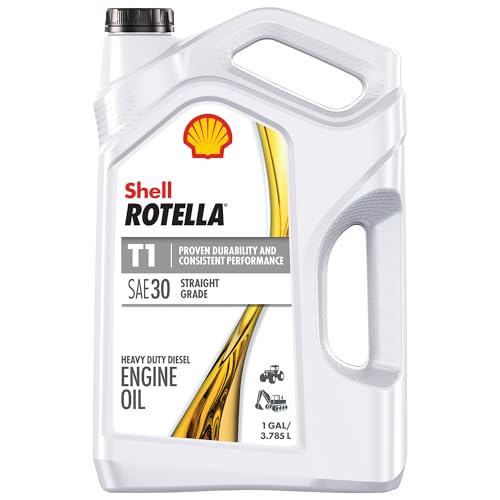 Shell Rotella T1 Conventional SAE 30 Diesel Engine Oil (CF-2/SL, 1-Gallon, Single)