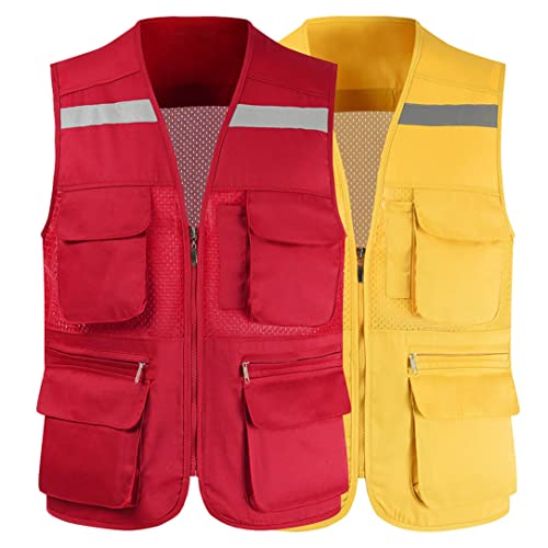 Men Multi-Pocket Classic Sleeveless Waistcoat Outdoor Photographer Fishing Jackets Vest2