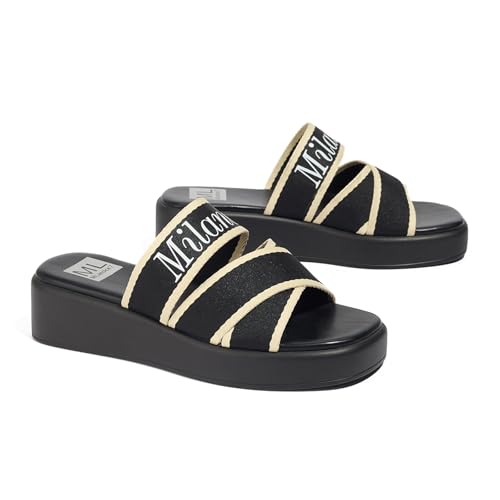 Platform Sandals Comfortable Slip On Wedge Sandals for Women Bohemia summer Open Toe Wedges Slides3