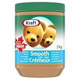 Kraft Smooth Peanut Butter, Light, 2 kg Jar