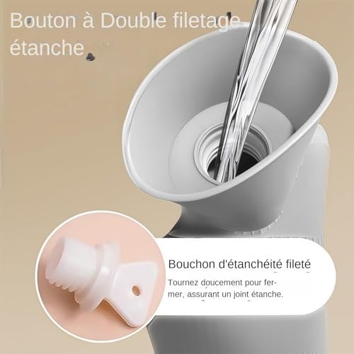 Bolsa de agua caliente larga y reutilizable con funda extra suave para alivio de espalda 4