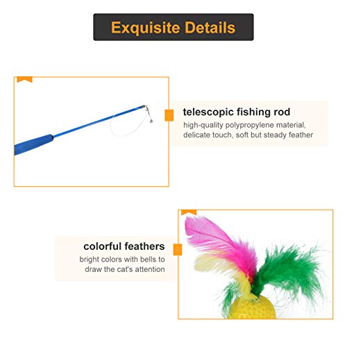 mewmewcat Conjunto de pacote de variedade de brinquedos interativos de brinquedo de 10 peças para ga