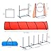 DWVO Dog Agility Accessories Kit: Comprises of a Teaser Pole, 2 Hurdles, 6 Weaving Poles, Agility Tunnel, Pause Box, Full Set of Agility Equipment for Backyard Indoors Outdoors