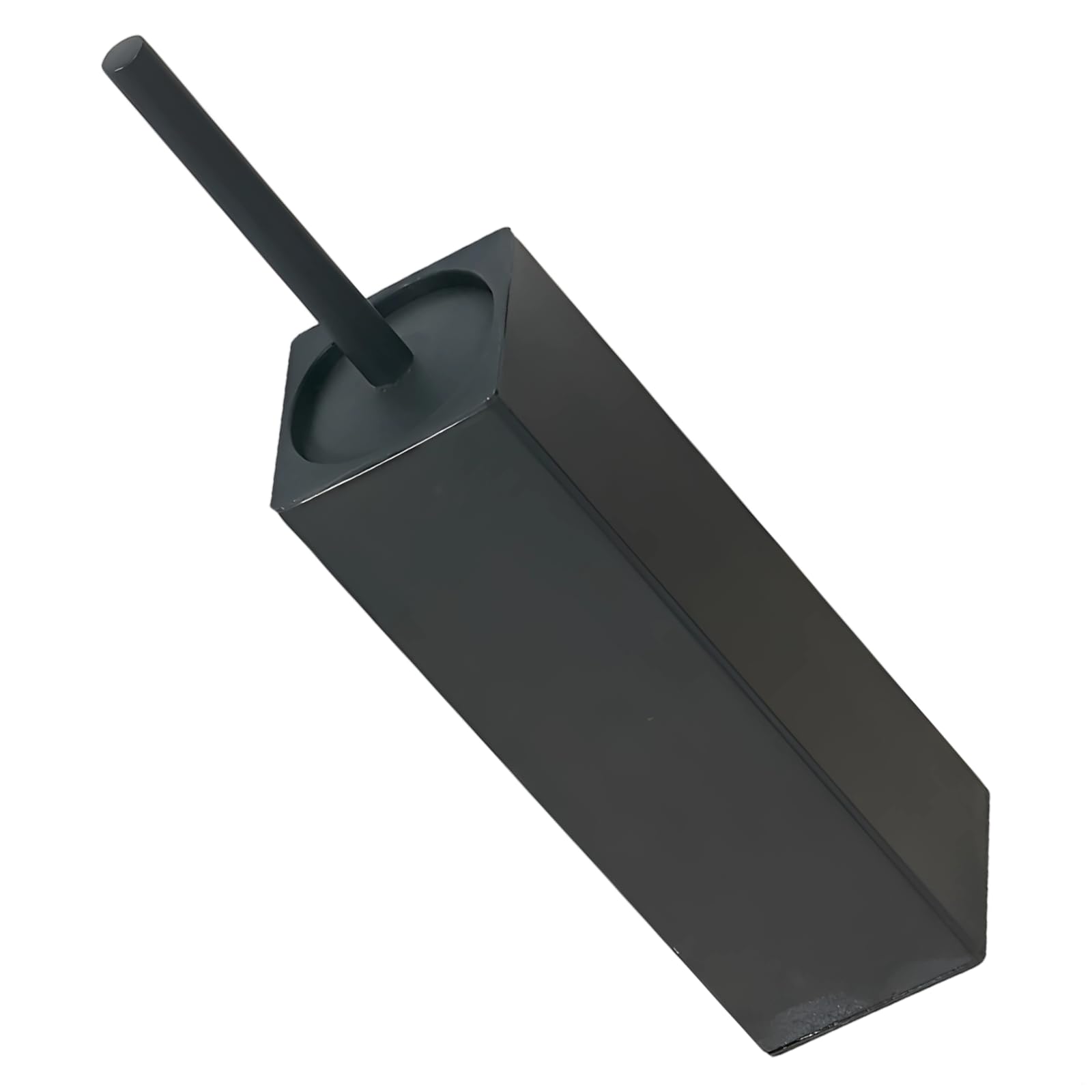 Brosse WC acier inoxydable 304 noir mat avec support à poils denses