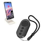 Remote Control for TikTok,Wireless Camera Remote Control with Folding Adjustable Phone Stand,Phone Remote Zoom in/Out for Android & iPhone,Camera Shutter Selfie, Scrolling Ring for TIK Tok, Black