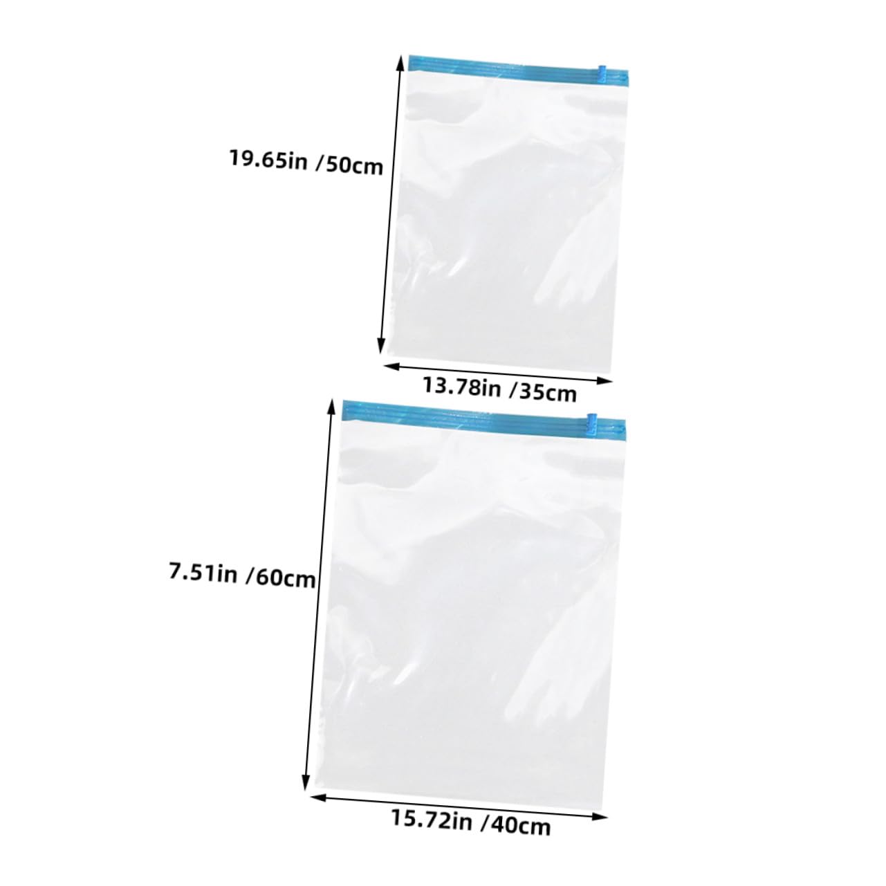12 Stück Teiliges Transparente Wiederverwendbare Handroll Vakuum Kompressionsbeutel aus Pa PE Luftdicht Platzsparend für Reisegepäck Kleidung Socken ohne Pumpe für Koffer und